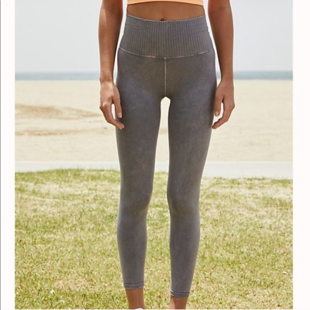 Free People Shanti vintage gray high rise leggings